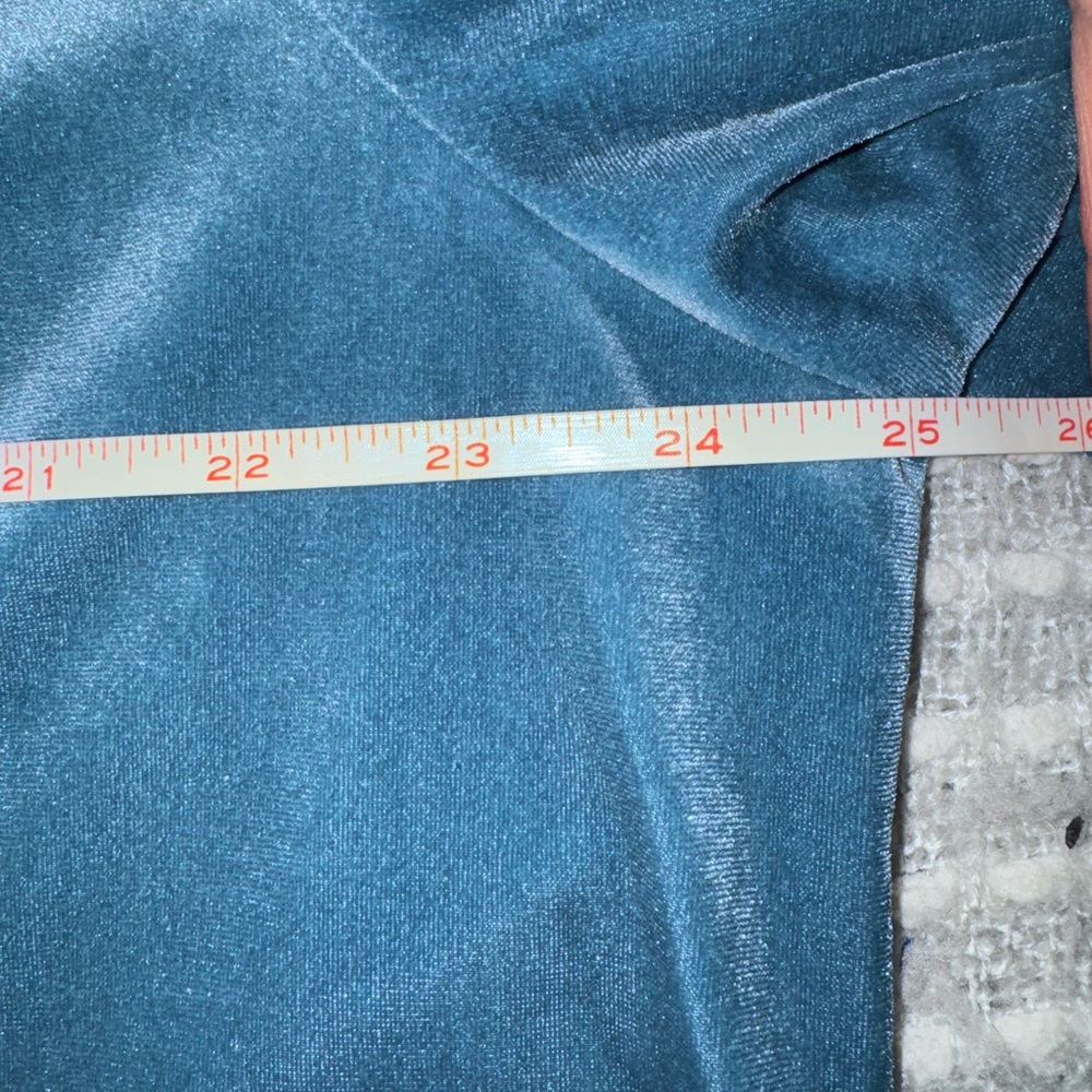 LOFT Teal Velvet Women's Blouse - Picture 4 of 6